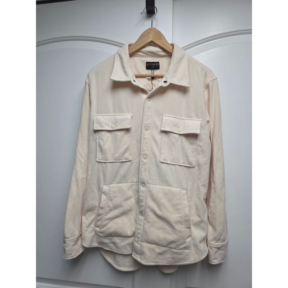 Goodlife Polartec Cream Shirt Jacket Size Large NWOT